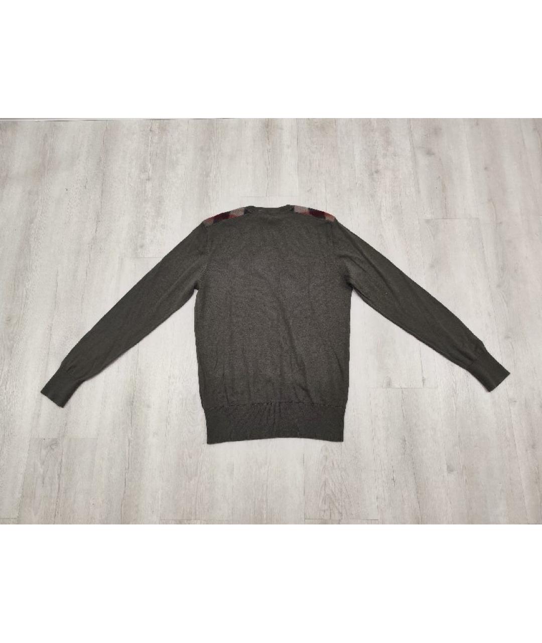 BURBERRY Зеленый кашемировый джемпер / свитер, фото 2