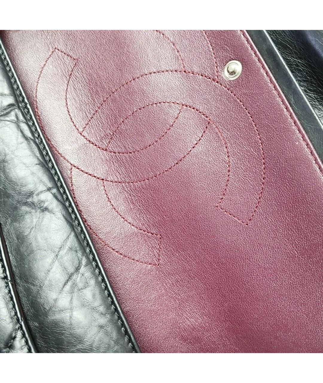 CHANEL Черная кожаная сумка через плечо, фото 6