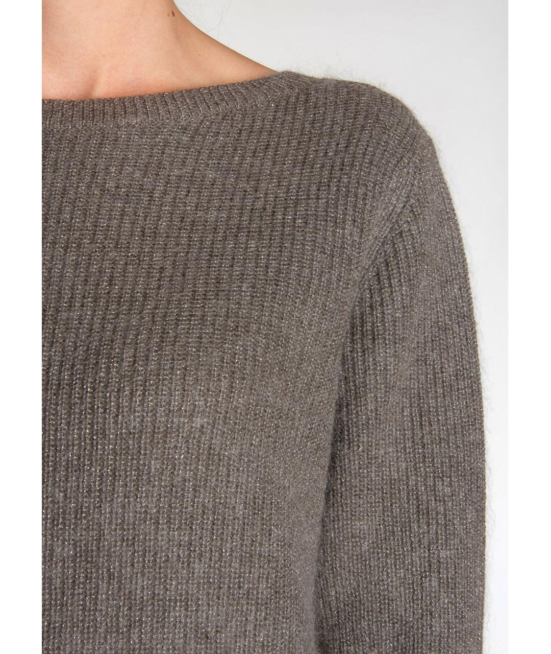 FABIANA FILIPPI Антрацитовое шерстяное повседневное платье, фото 4