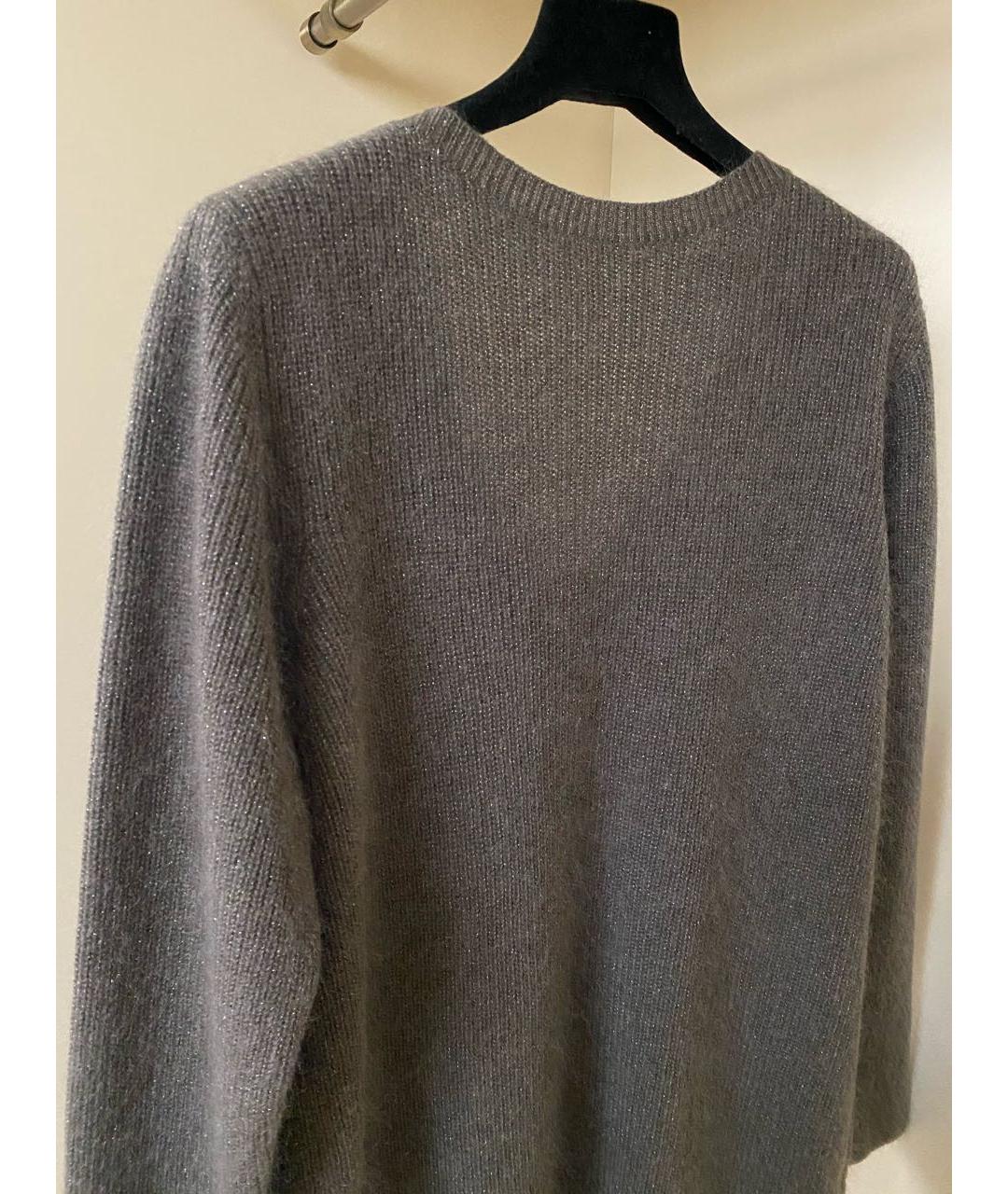 FABIANA FILIPPI Антрацитовое шерстяное повседневное платье, фото 7