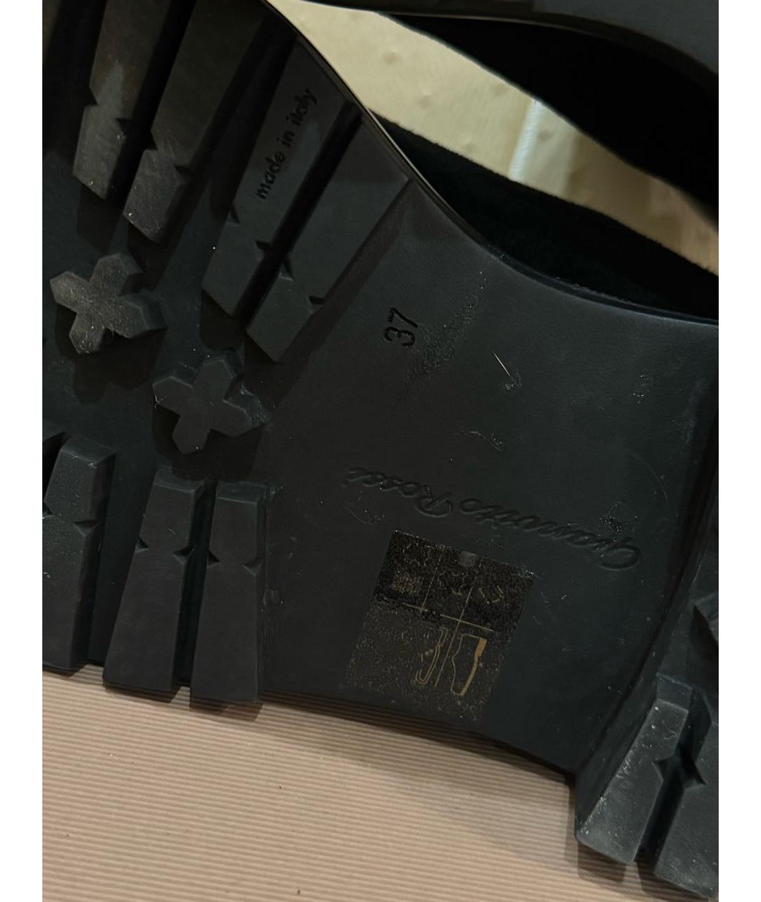 GIANVITO ROSSI Черные замшевые ботинки, фото 5