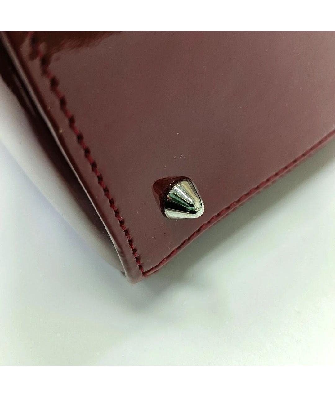 CHRISTIAN DIOR Красная сумка через плечо из лакированной кожи, фото 6