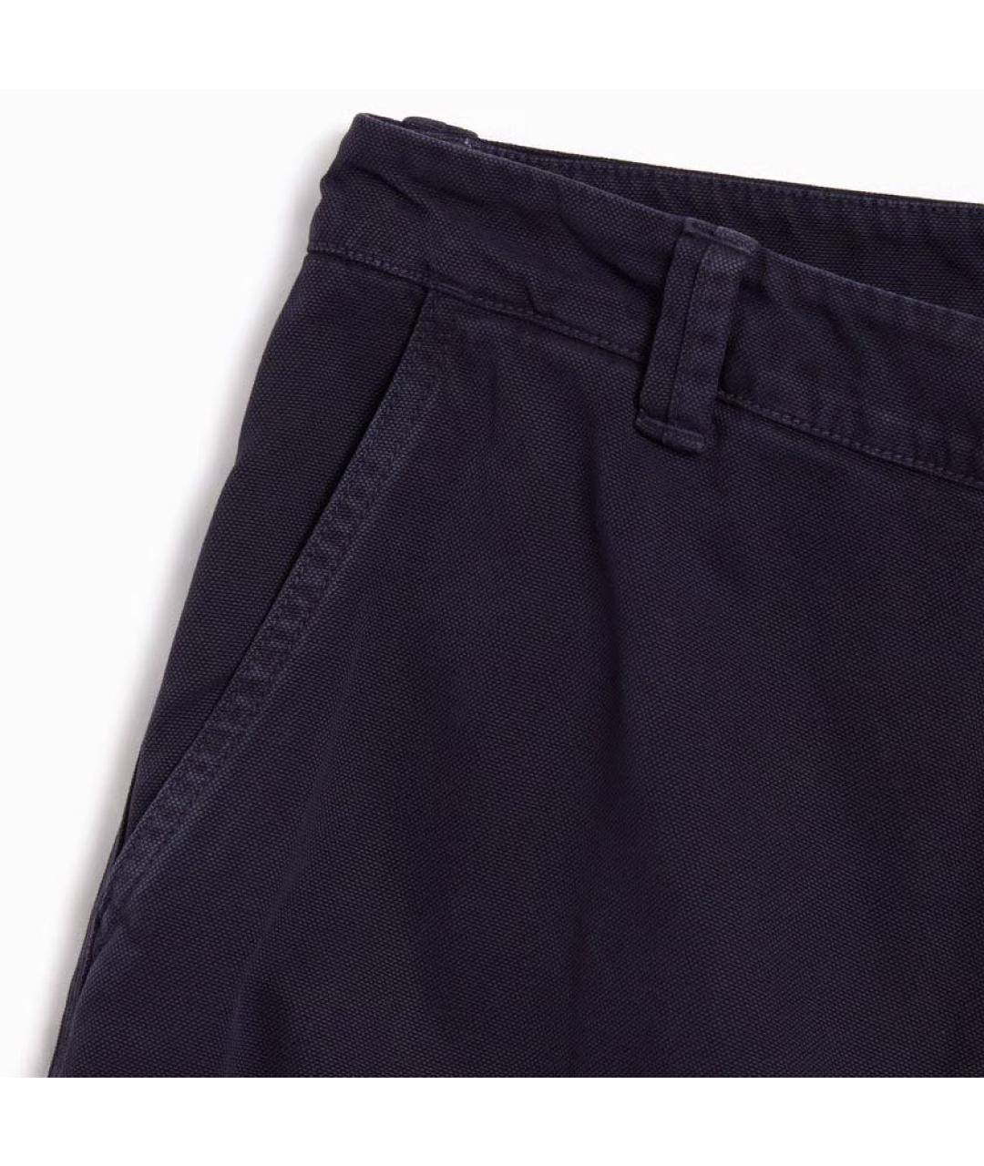 STONE ISLAND Темно-синие повседневные брюки, фото 4