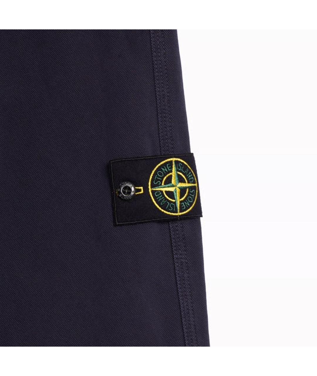 STONE ISLAND Темно-синие повседневные брюки, фото 5