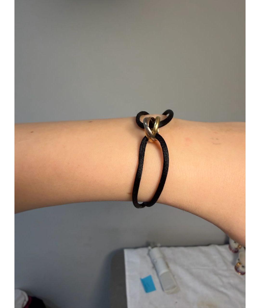 CARTIER Черный браслет из белого золота, фото 4