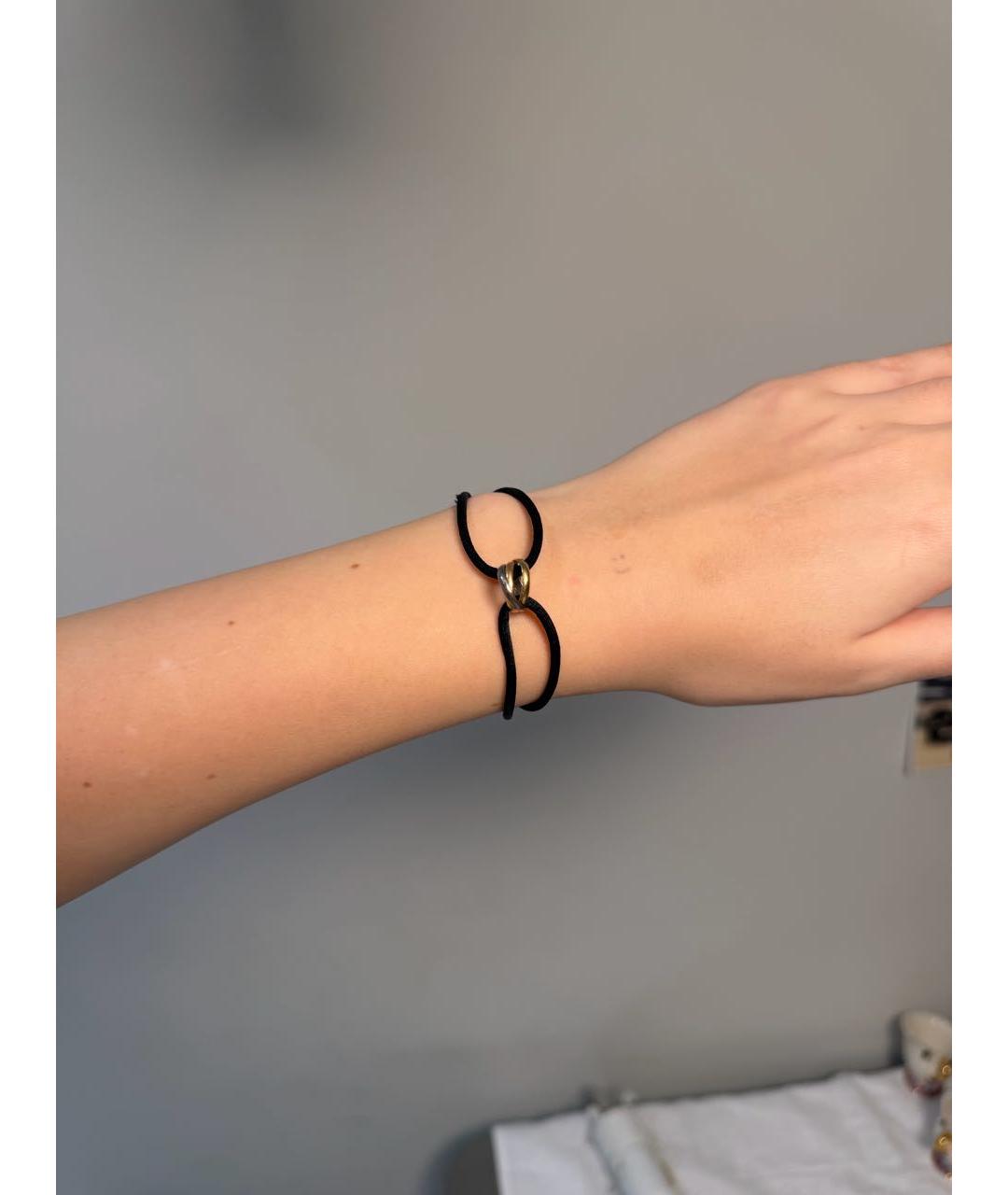 CARTIER Черный браслет из белого золота, фото 2