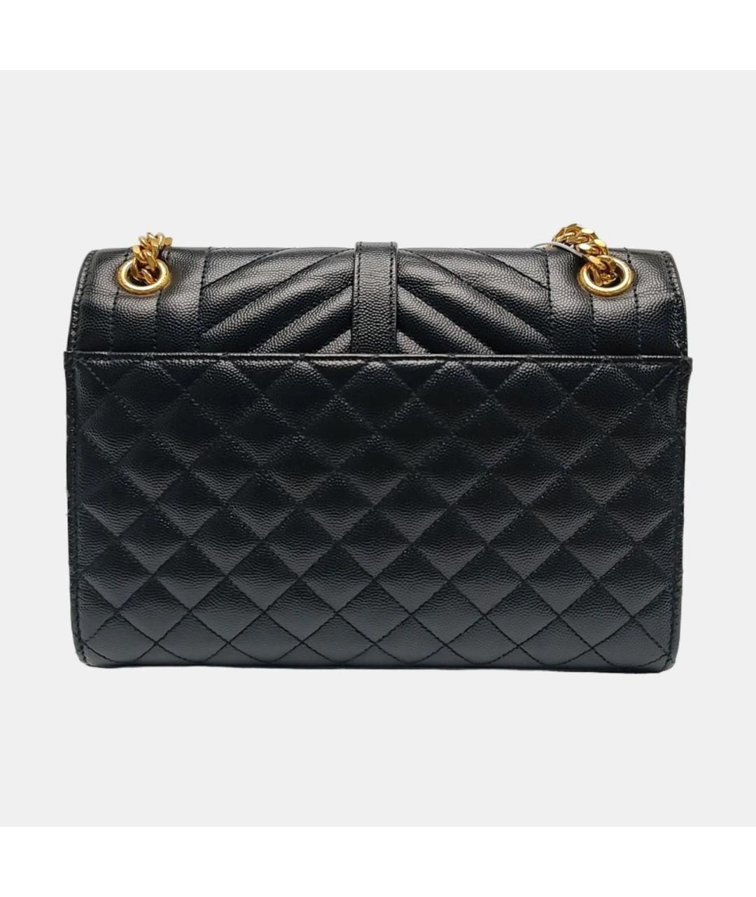 SAINT LAURENT Черная кожаная сумка через плечо, фото 7