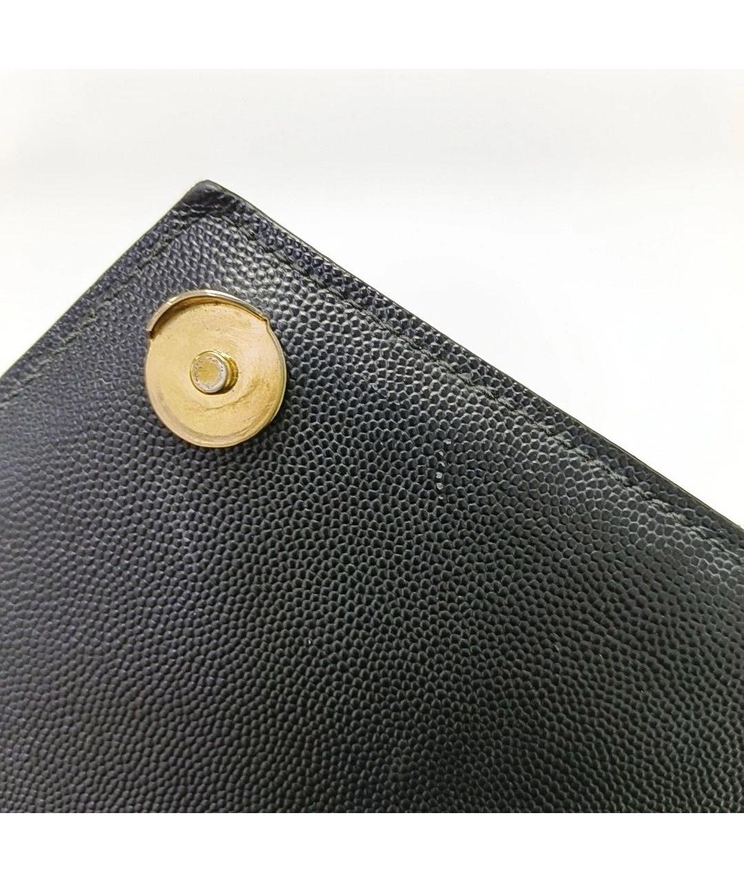 SAINT LAURENT Черная кожаная сумка через плечо, фото 8