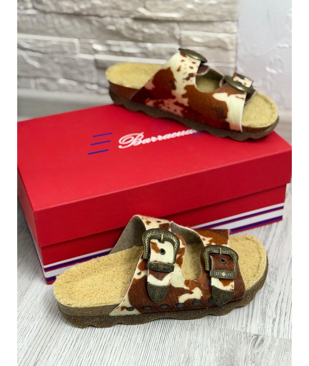 BARRACUDA Коричневые шлепанцы, фото 4