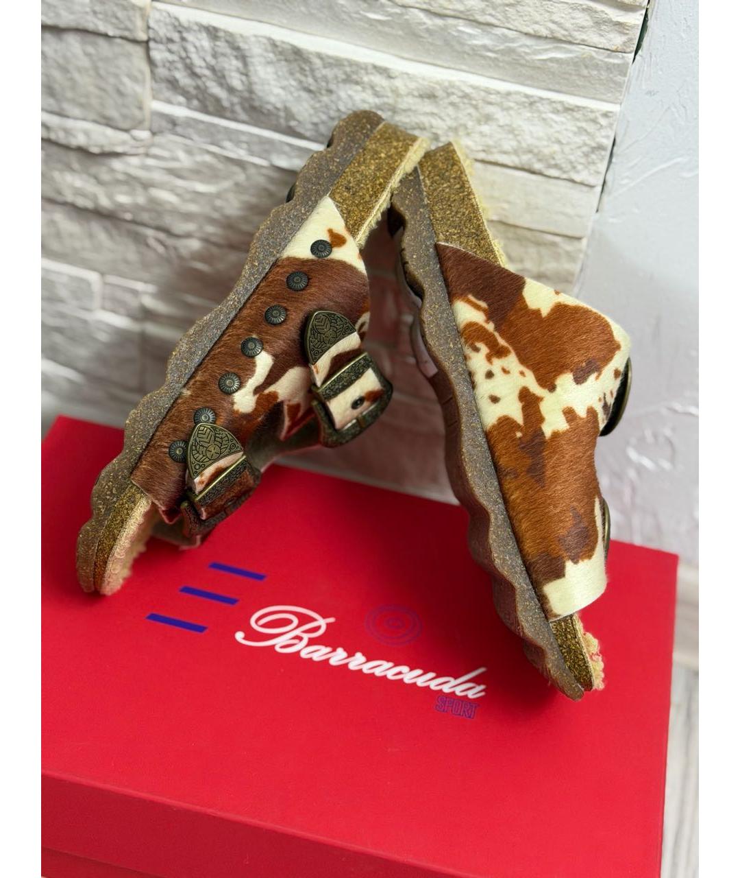 BARRACUDA Коричневые шлепанцы, фото 3