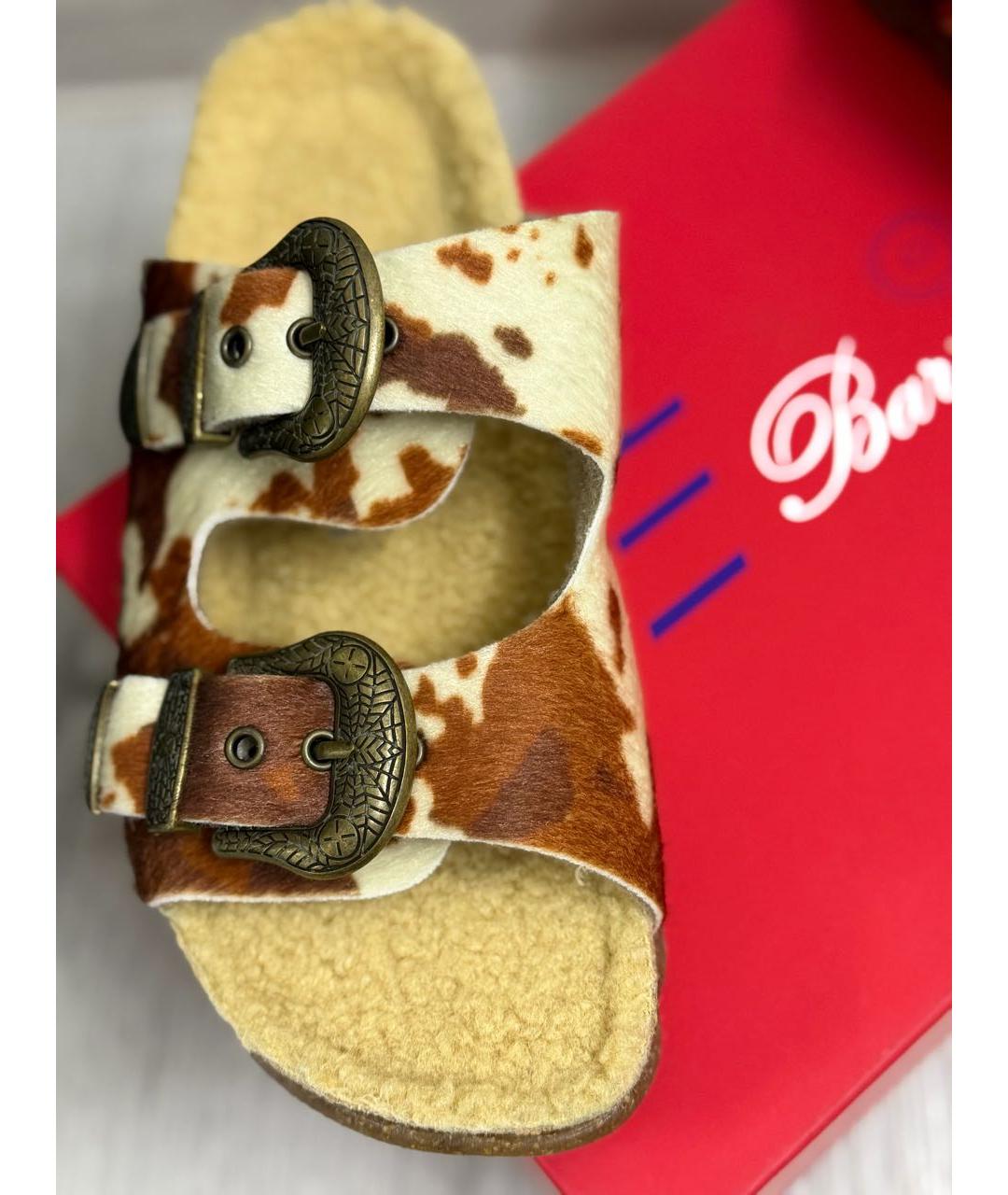 BARRACUDA Коричневые шлепанцы, фото 7