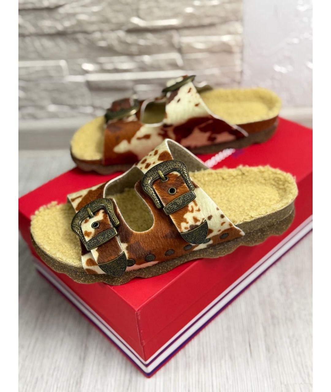 BARRACUDA Коричневые шлепанцы, фото 9