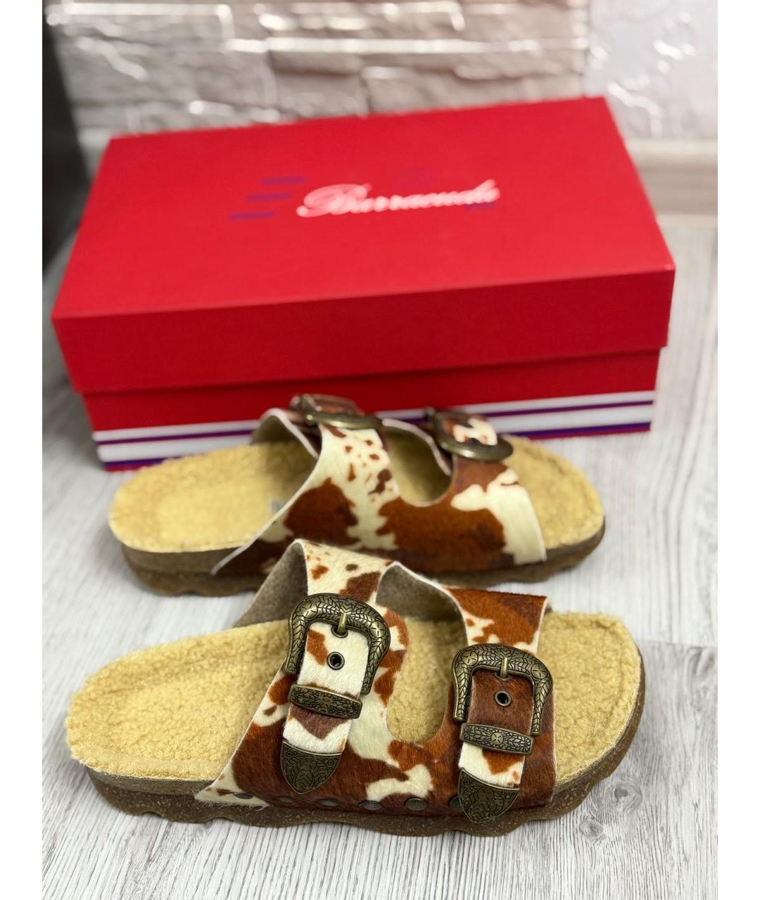 BARRACUDA Коричневые шлепанцы, фото 8