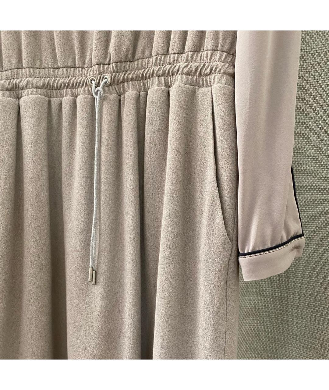 FABIANA FILIPPI Бежевое повседневное платье, фото 6