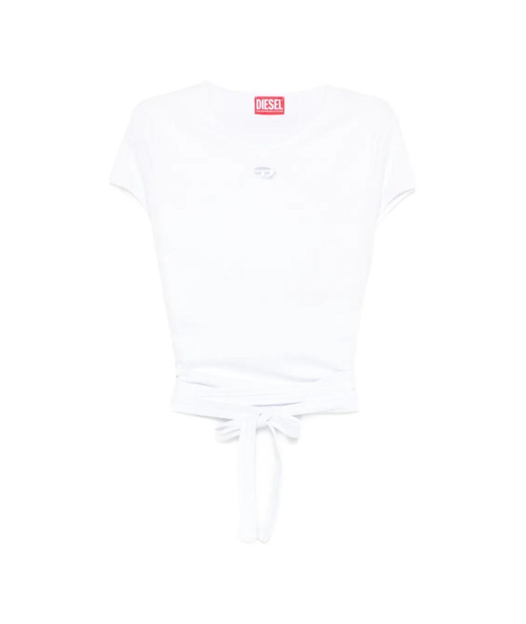 DIESEL Белая хлопковая футболка, фото 1