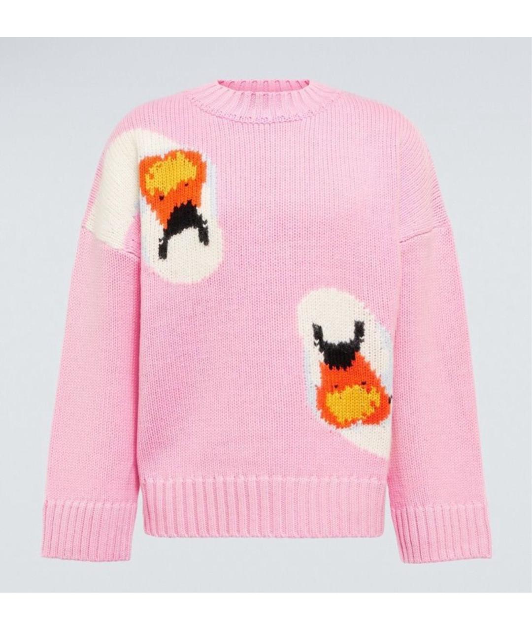 J.W.ANDERSON Розовый шерстяной джемпер / свитер, фото 9