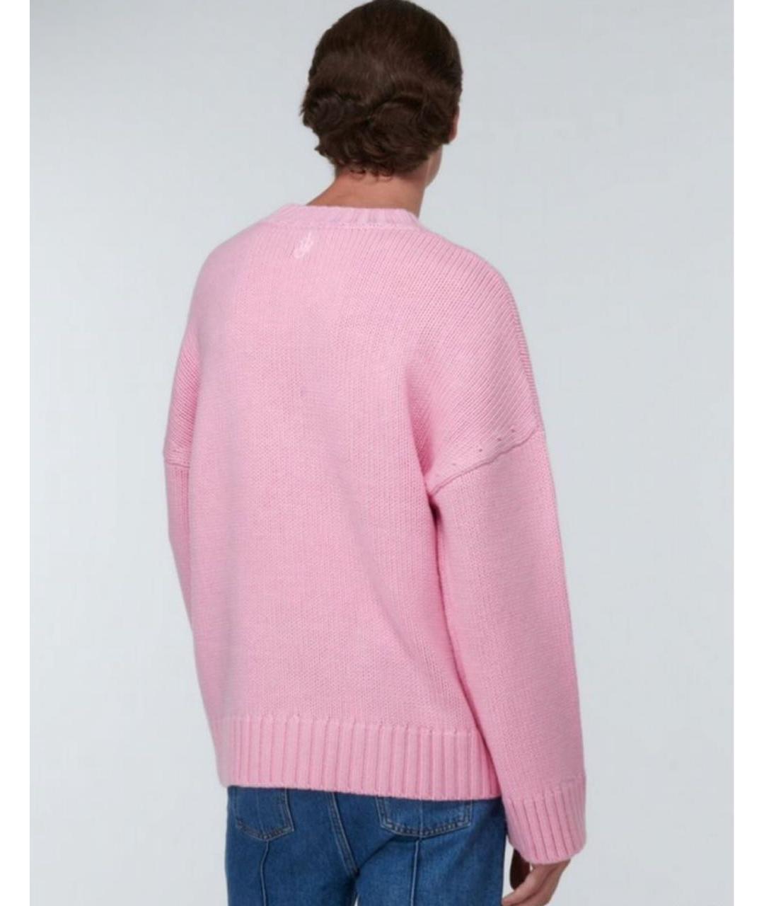 J.W.ANDERSON Розовый шерстяной джемпер / свитер, фото 3