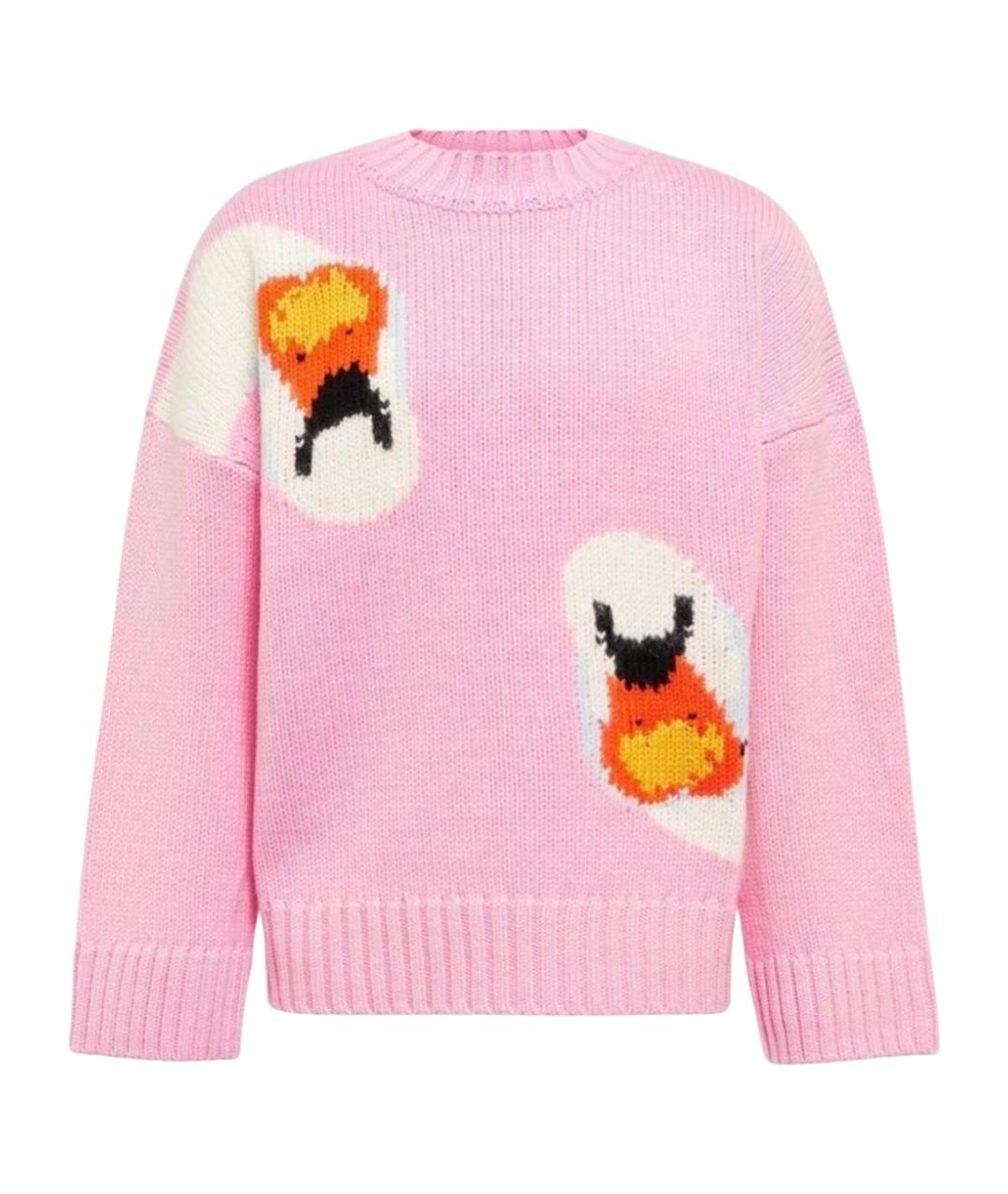 J.W.ANDERSON Розовый шерстяной джемпер / свитер, фото 1