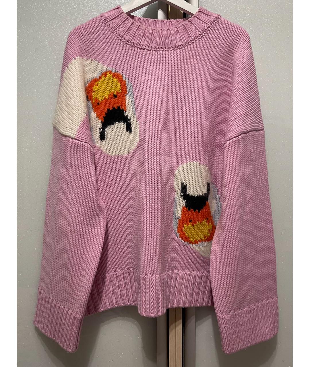 J.W.ANDERSON Розовый шерстяной джемпер / свитер, фото 5