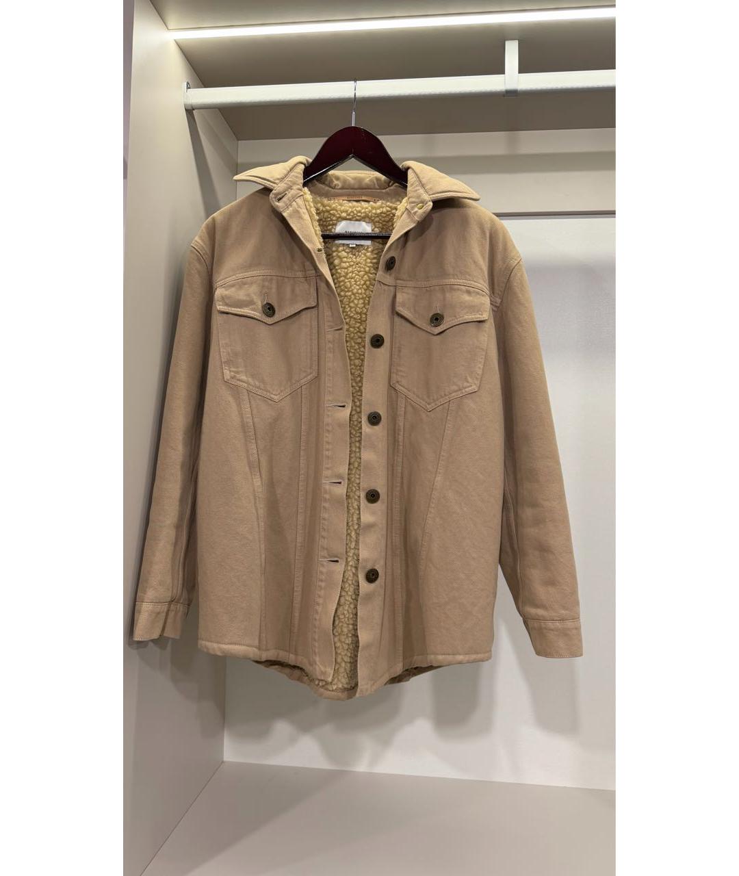 NANUSHKA Бежевая хлопковая куртка, фото 5