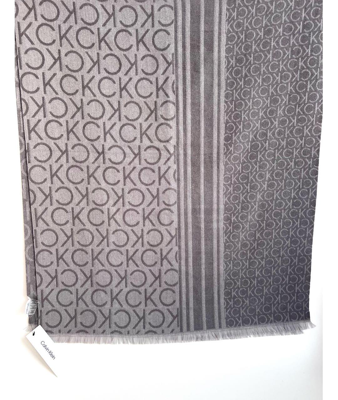 CALVIN KLEIN Серый шарф, фото 2