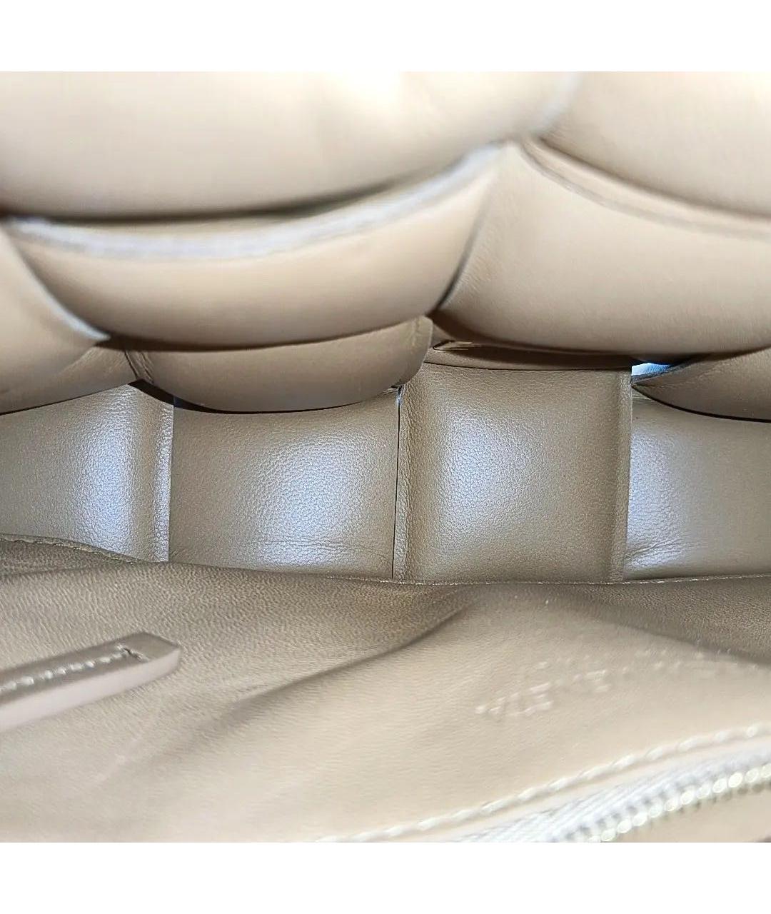 BOTTEGA VENETA Коричневая кожаная сумка через плечо, фото 5