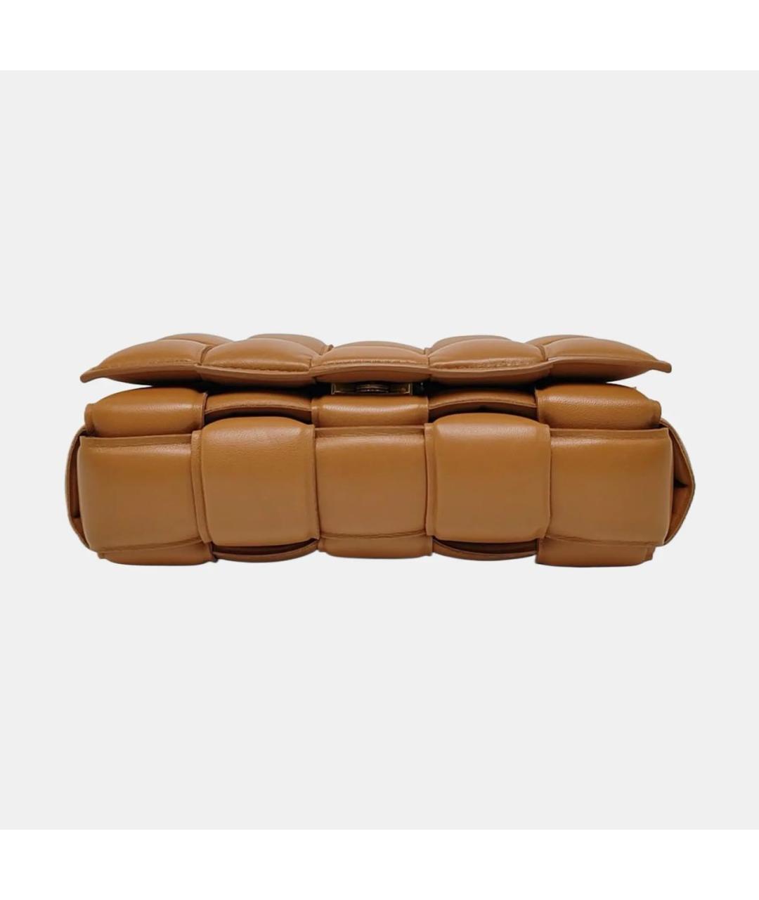 BOTTEGA VENETA Коричневая кожаная сумка через плечо, фото 4