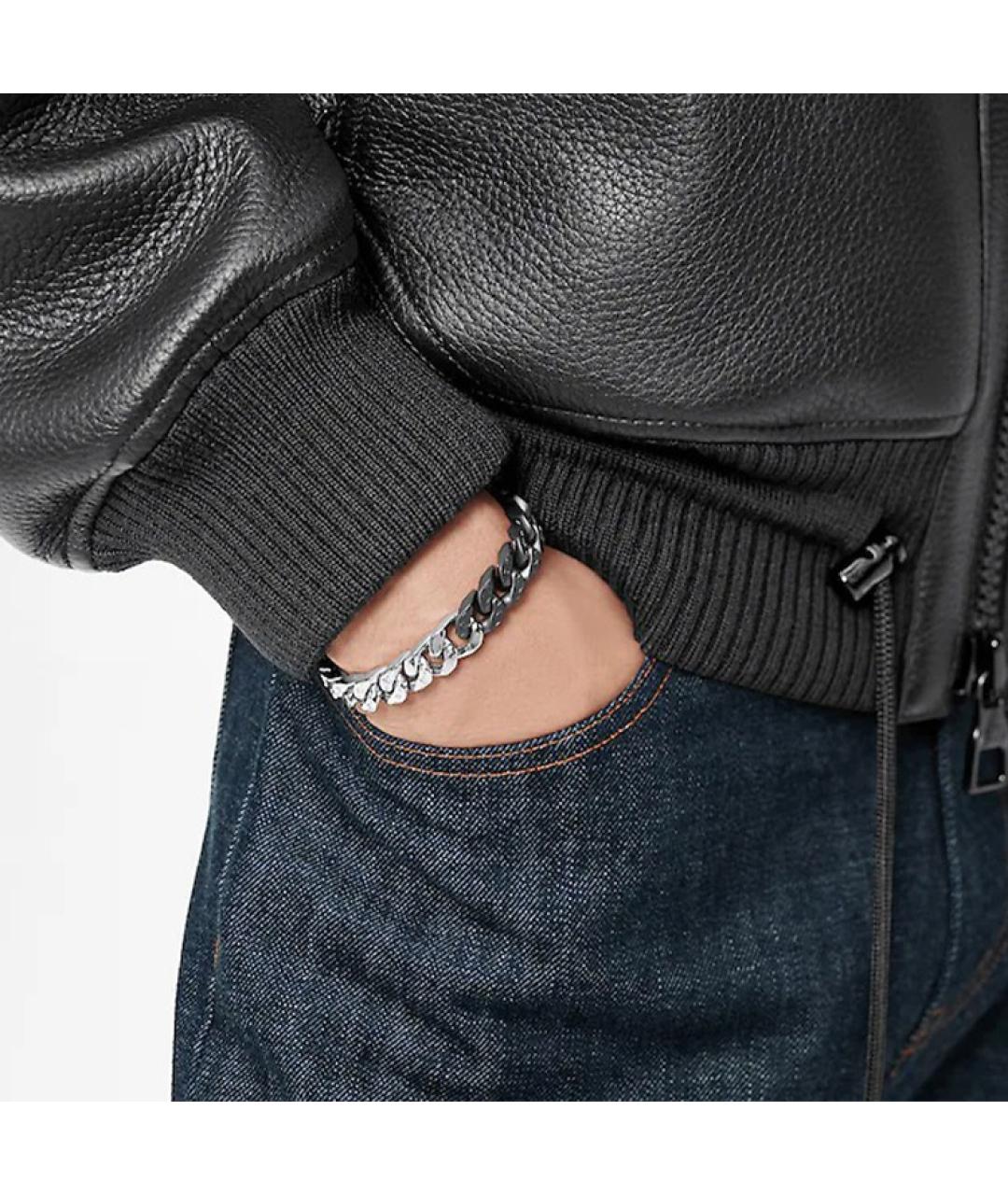 LOUIS VUITTON Серебрянный латунный браслет, фото 3