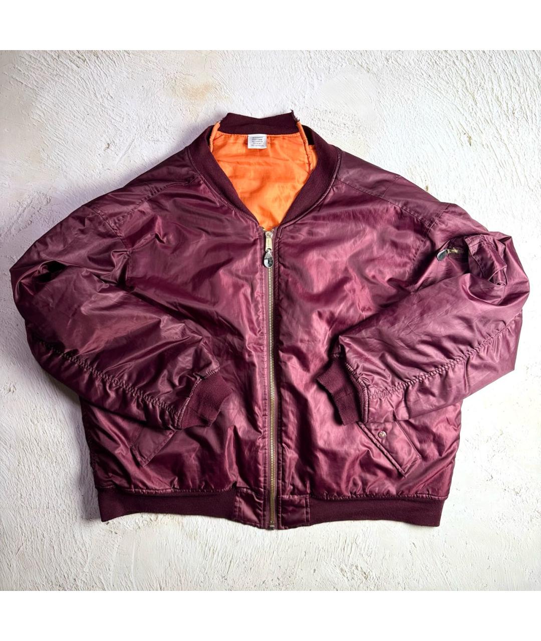 VETEMENTS Бордовая синтетическая куртка, фото 8