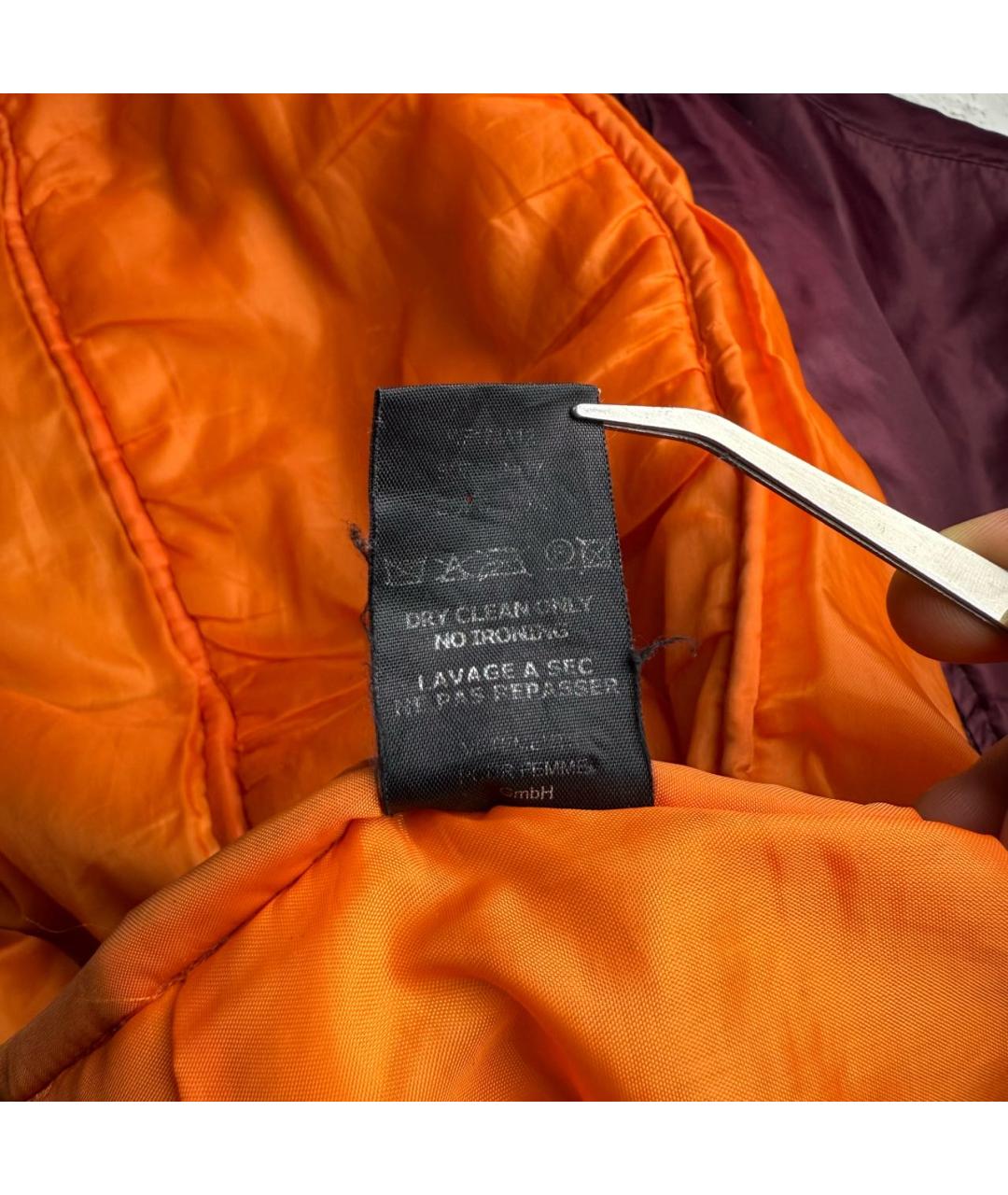 VETEMENTS Бордовая синтетическая куртка, фото 7