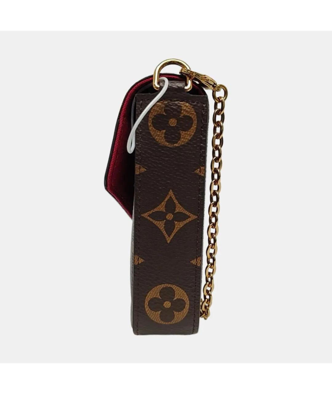 LOUIS VUITTON Коричневая кожаная сумка через плечо, фото 2