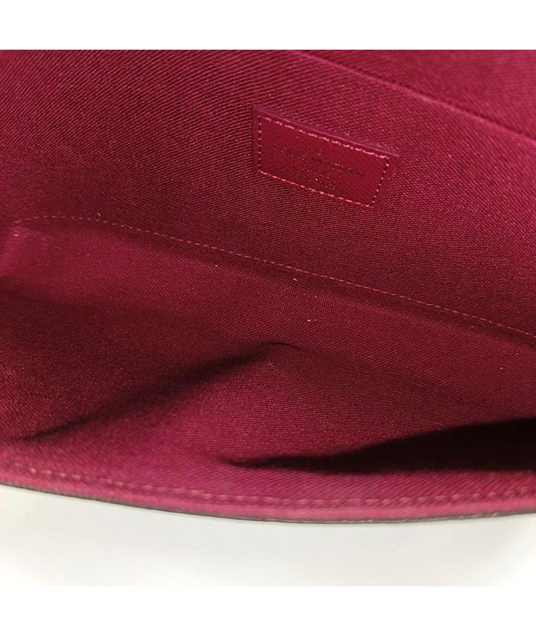 LOUIS VUITTON Коричневая кожаная сумка через плечо, фото 5