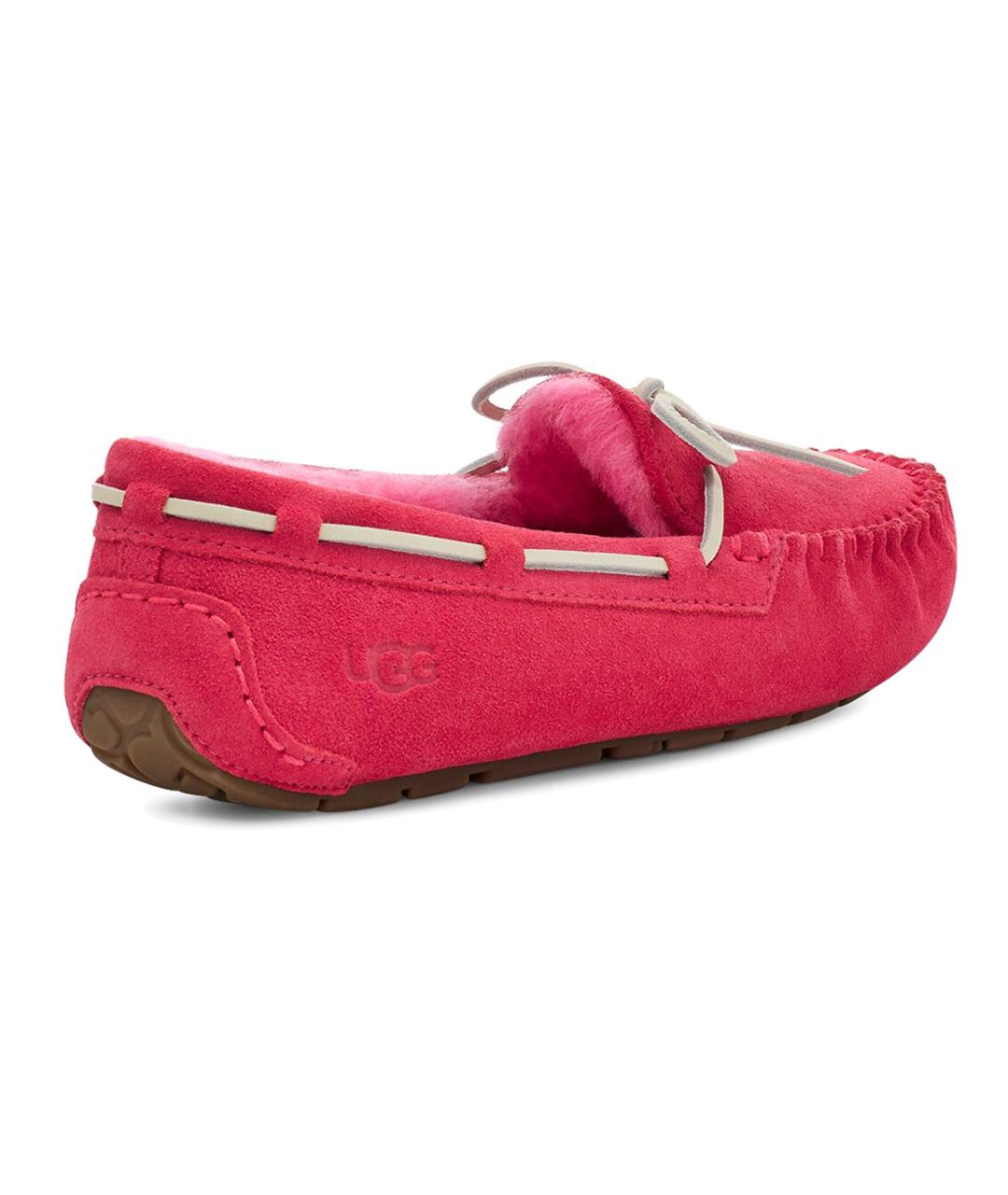 UGG AUSTRALIA Коралловые нубуковые лоферы, фото 5