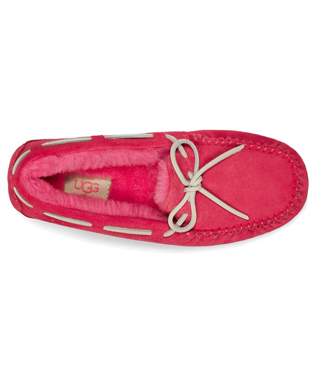 UGG AUSTRALIA Коралловые нубуковые лоферы, фото 4