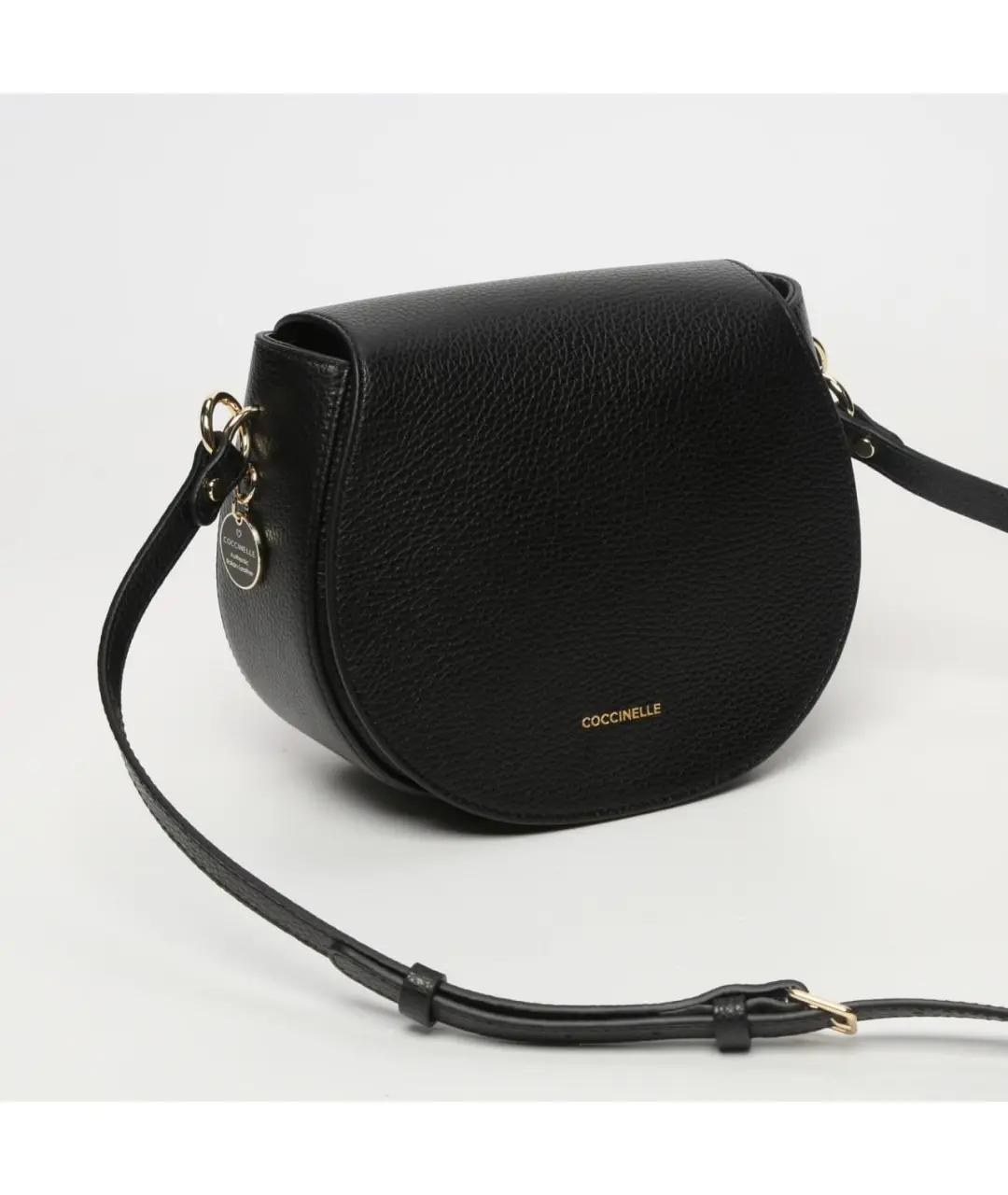 COCCINELLE Черная кожаная сумка через плечо, фото 3