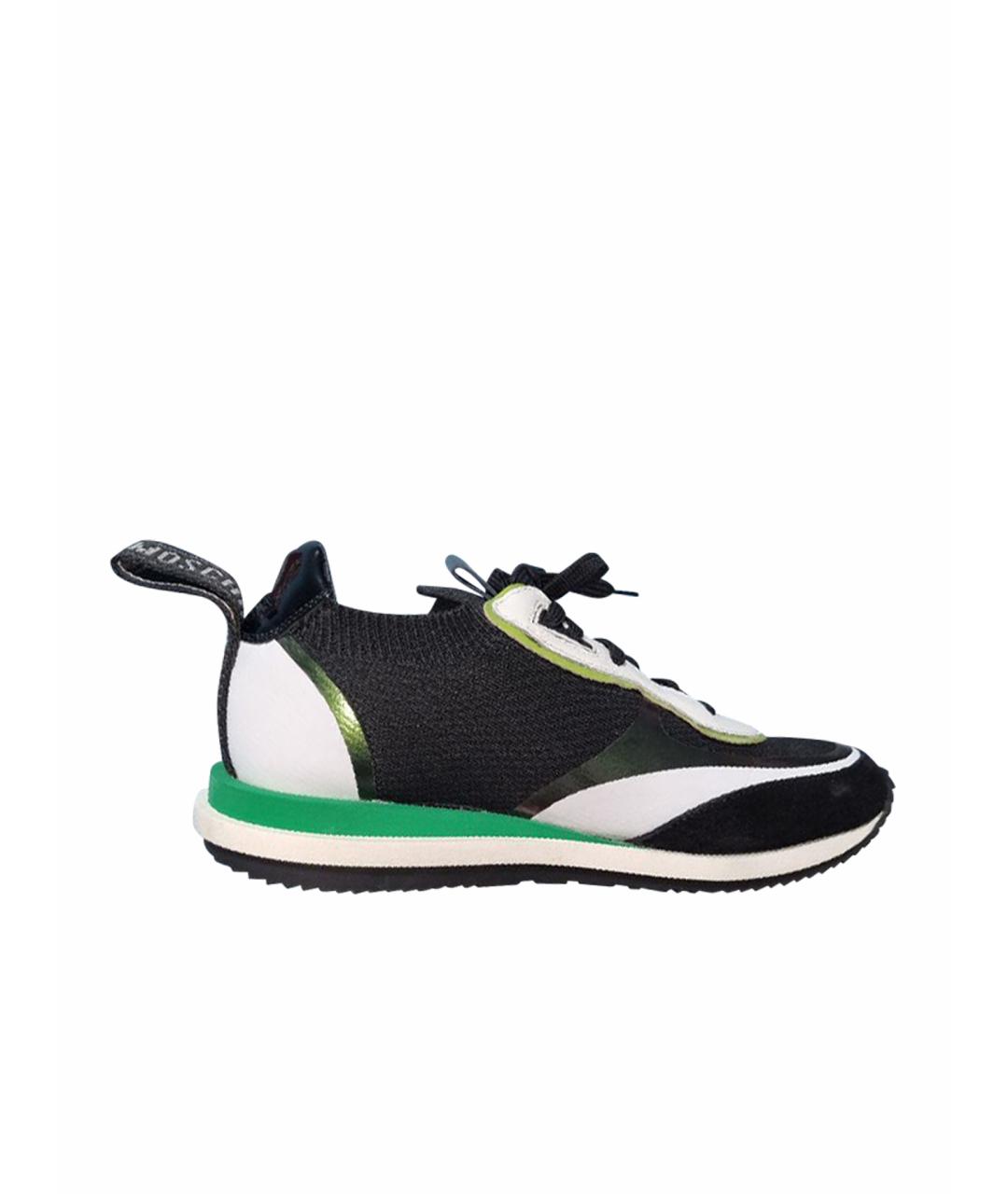 MOSCHINO Черные низкие кроссовки / кеды, фото 1