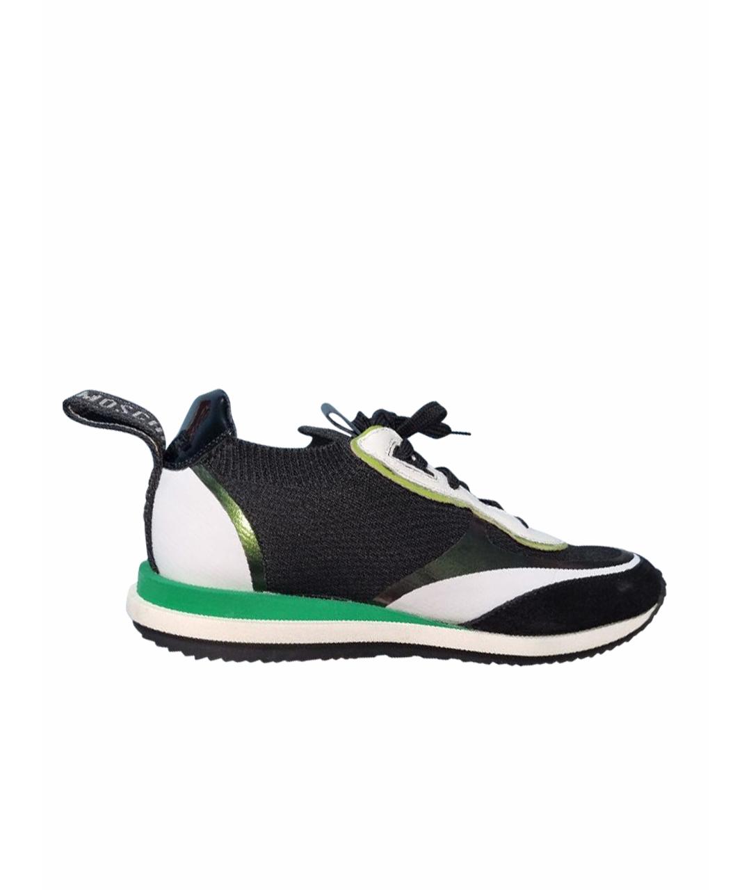 MOSCHINO Черные низкие кроссовки / кеды, фото 10