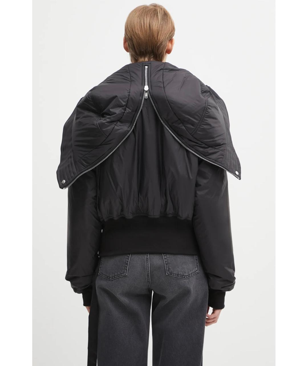 RICK OWENS DRKSHDW Черная полиэстеровая куртка, фото 5