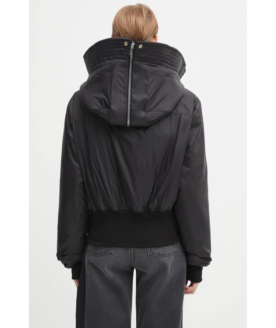 RICK OWENS DRKSHDW Черная полиэстеровая куртка, фото 4