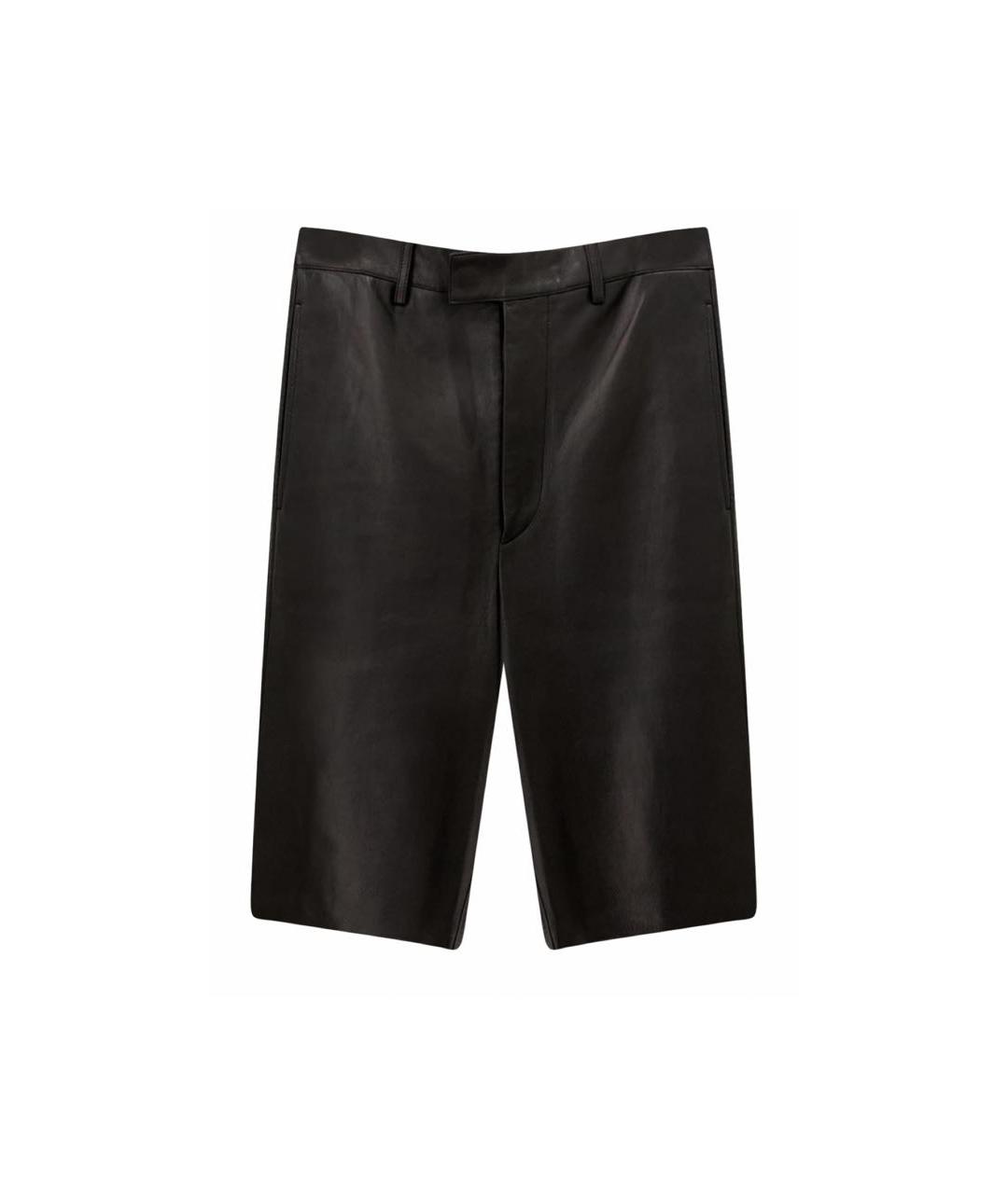 BOTTEGA VENETA Черные кожаные кюлоты, фото 1