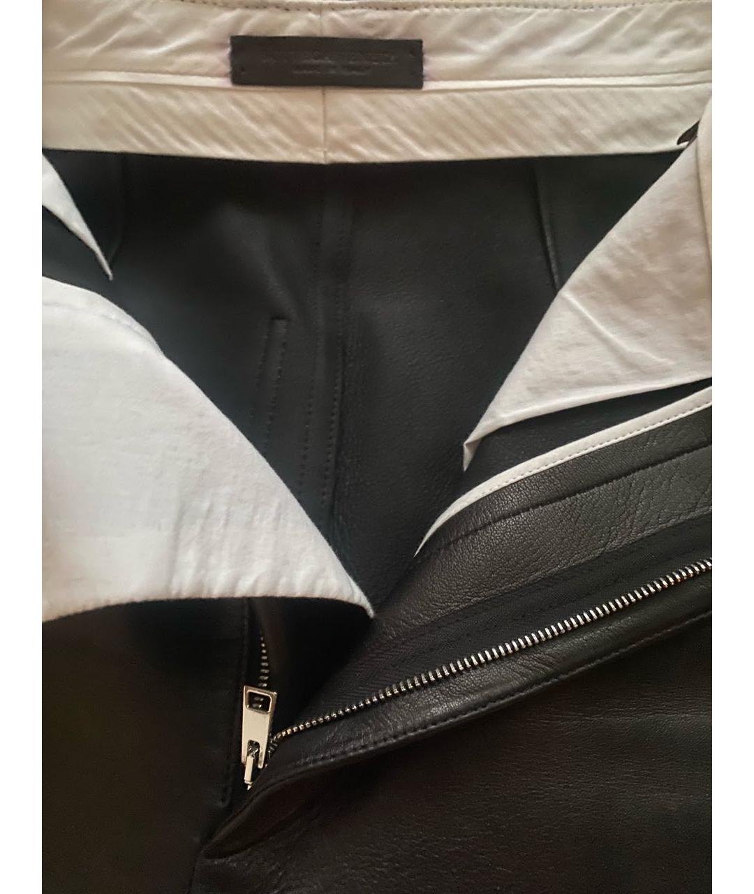 BOTTEGA VENETA Черные кожаные кюлоты, фото 6