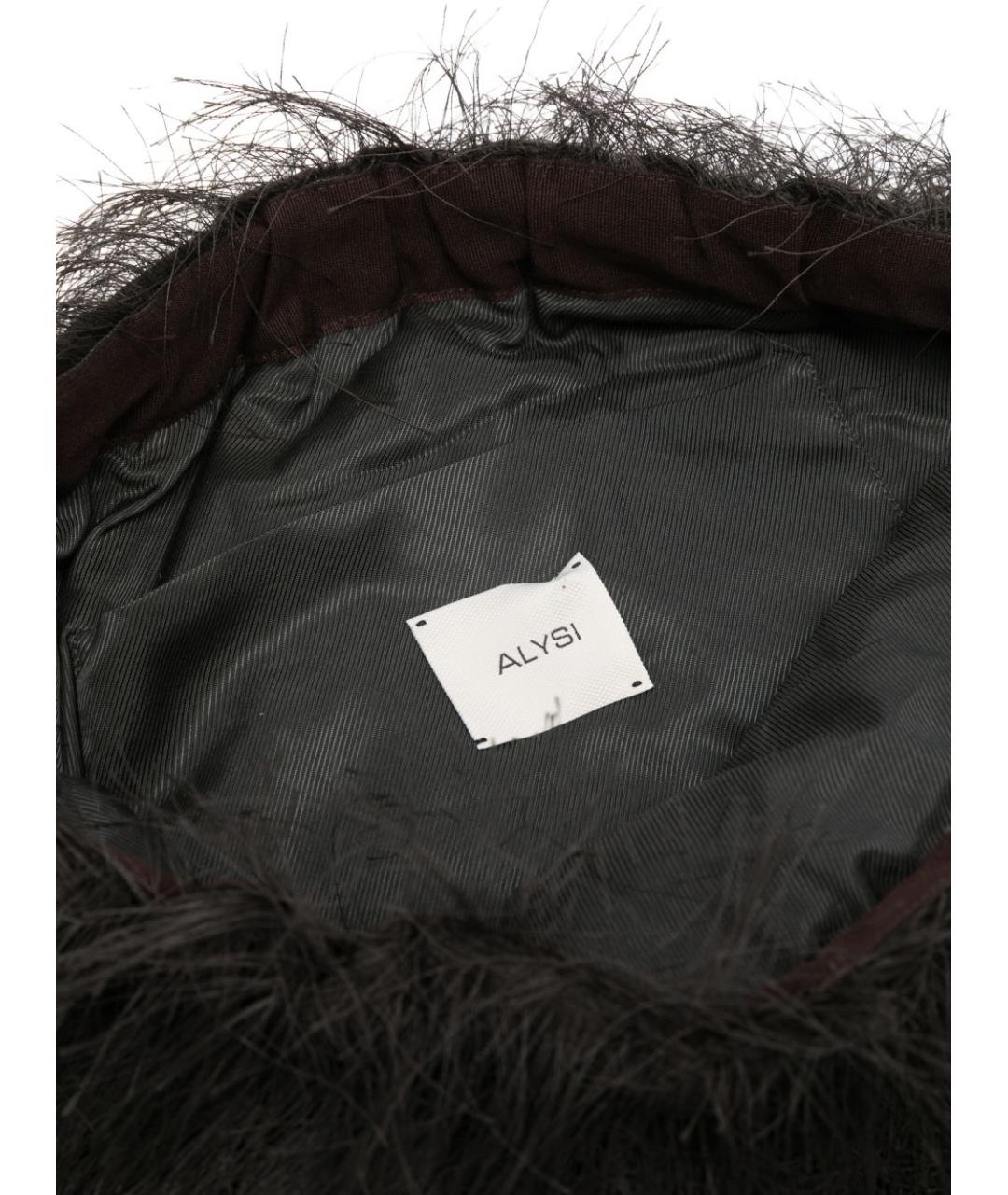 ALYSI Коричневая синтетическая сумка через плечо, фото 3