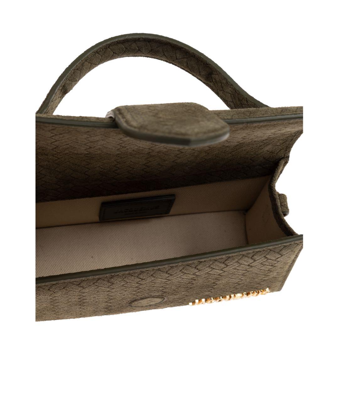 JACQUEMUS Коричневая сумка через плечо, фото 4