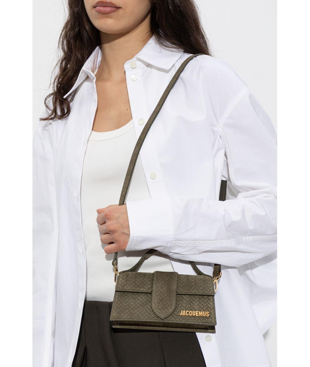 JACQUEMUS Коричневая сумка через плечо, фото 5