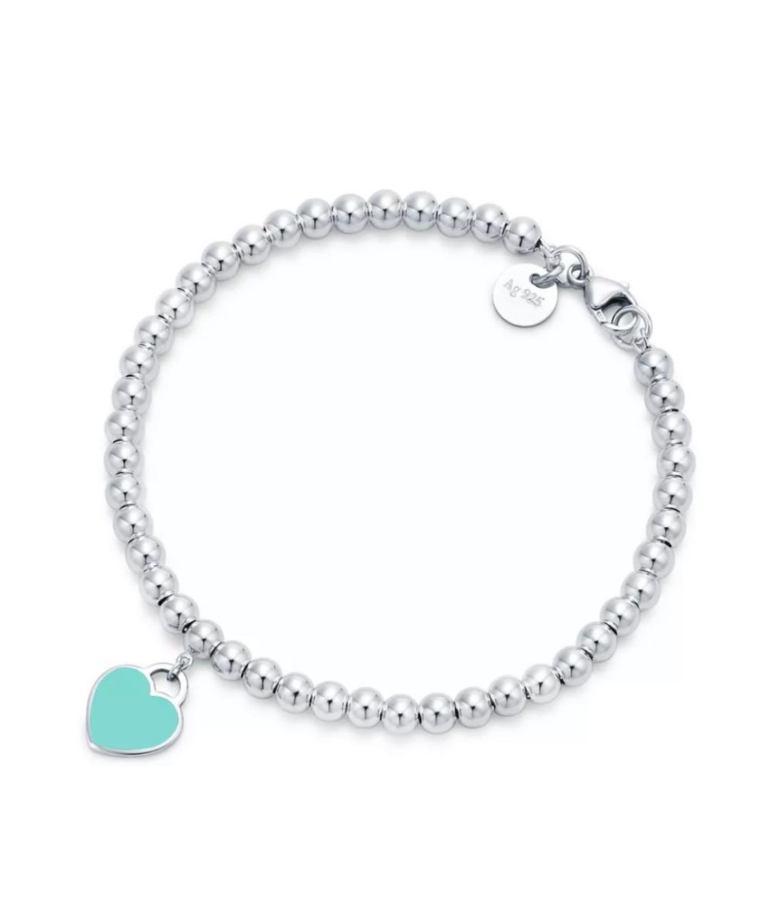 TIFFANY&CO Бирюзовый серебряный браслет, фото 1