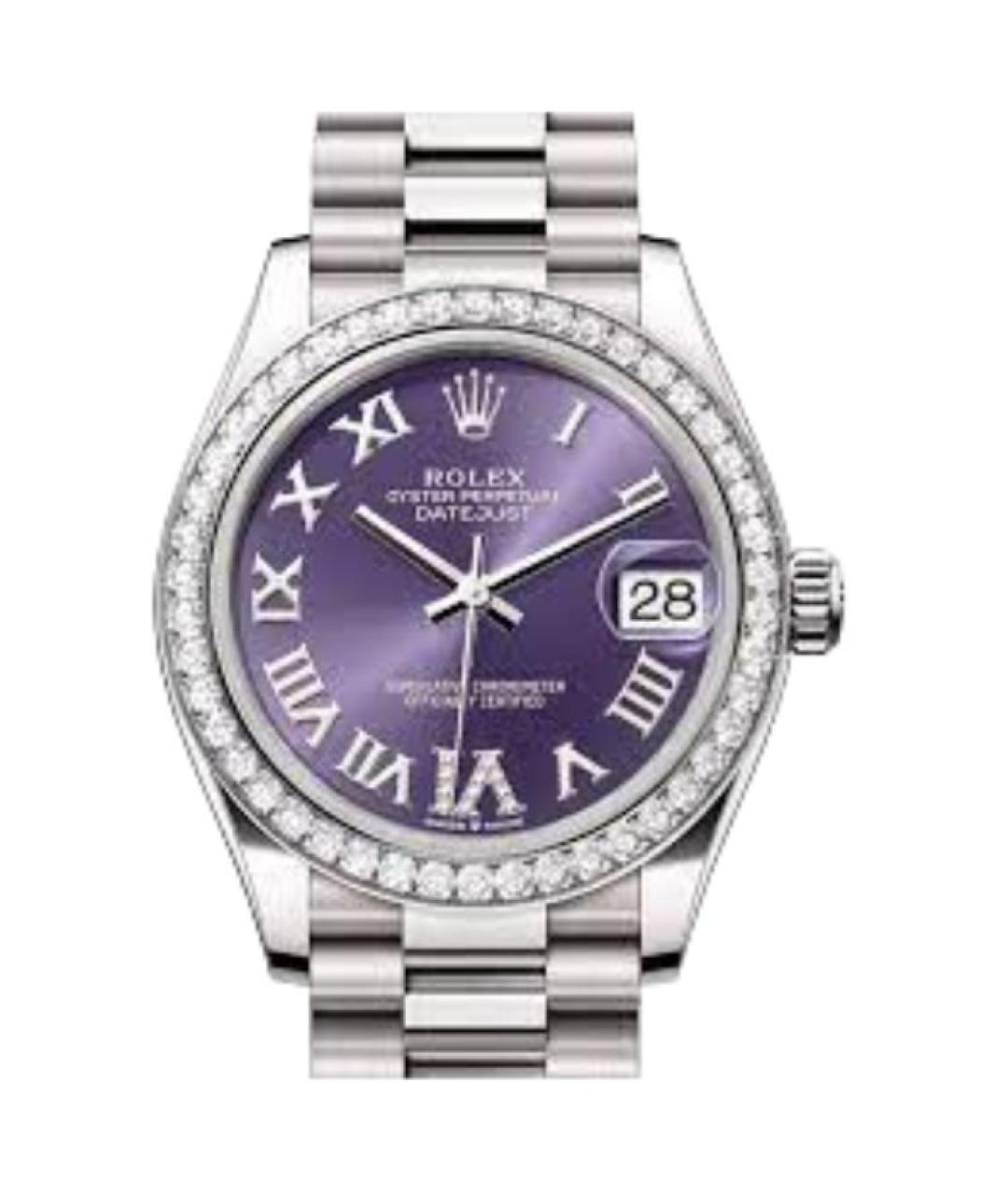 ROLEX Серебряные часы из белого золота, фото 4