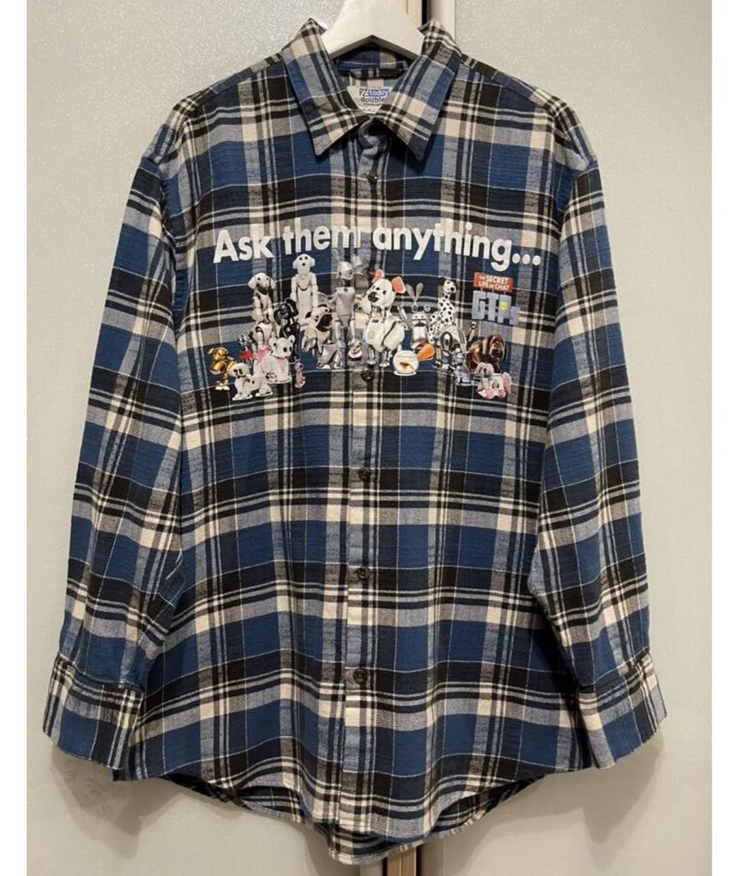 DOUBLET Синяя хлопковая рубашка, фото 7