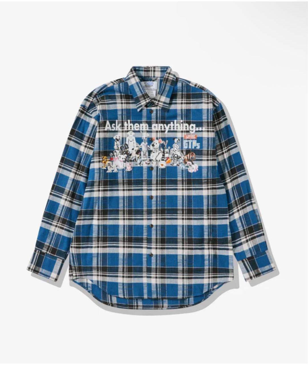 DOUBLET Синяя хлопковая рубашка, фото 9