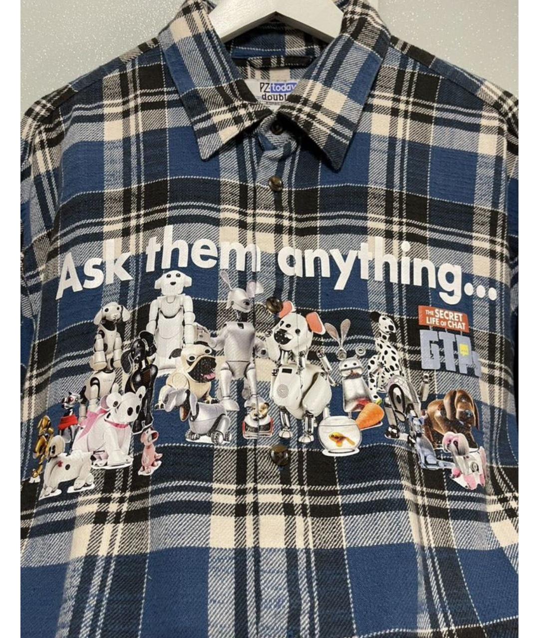 DOUBLET Синяя хлопковая рубашка, фото 8