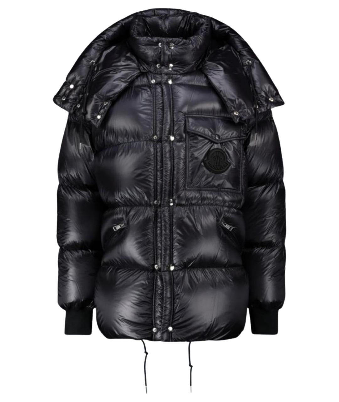 MONCLER Черный пуховик, фото 1